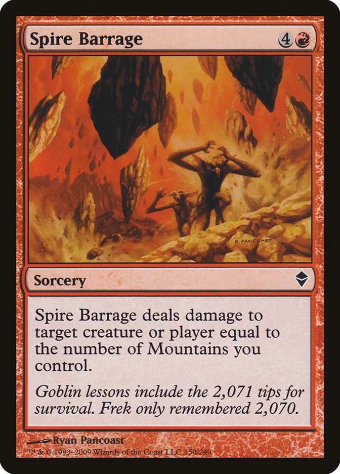 Spire Barrage [Zendikar] | Gamer Loot