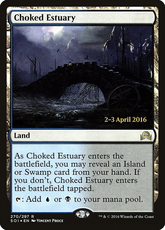 Choked Estuary [Shadows over Innistrad Prerelease Promos] | Gamer Loot