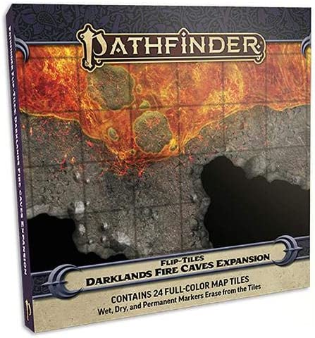 Pathfinder Flip-tiles: Darklands Fire Caves Expansion Set | Gamer Loot