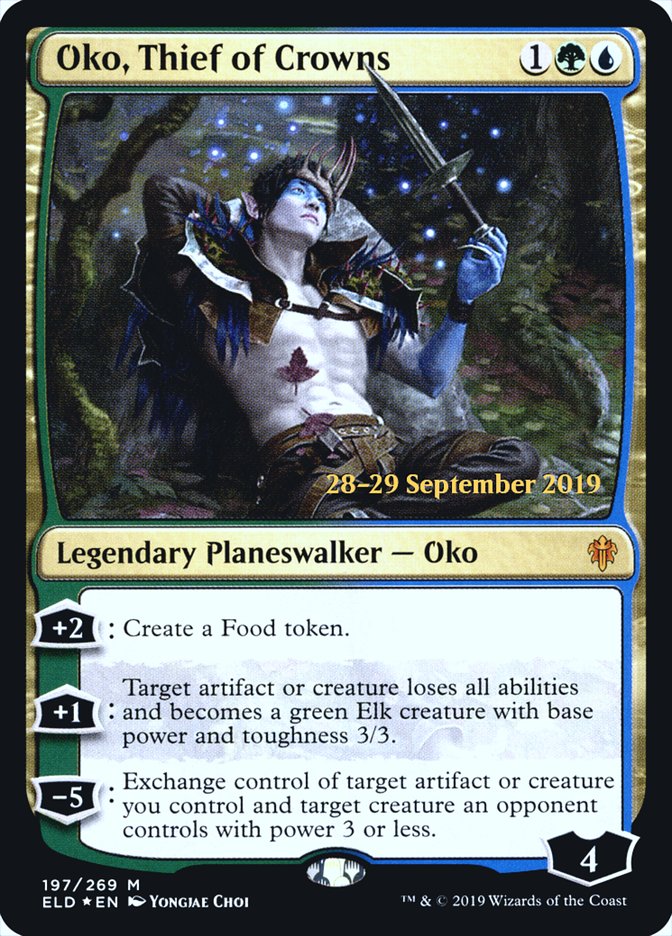 Oko, Thief of Crowns  [Throne of Eldraine Prerelease Promos] | Gamer Loot