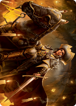 Seasoned Cathar Art Card (Gold-Stamped Signature) [Innistrad: Midnight Hunt Art Series] | Gamer Loot