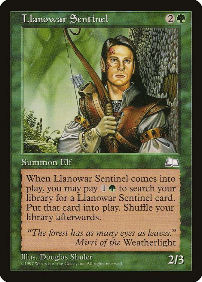 Llanowar Sentinel [Weatherlight] | Gamer Loot