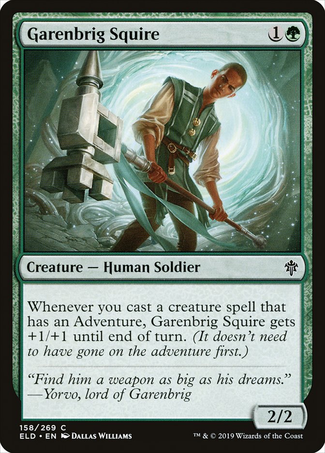 Garenbrig Squire [Throne of Eldraine] | Gamer Loot