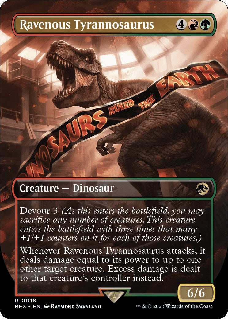 Ravenous Tyrannosaurus (Borderless) [Jurassic World Collection] | Gamer Loot