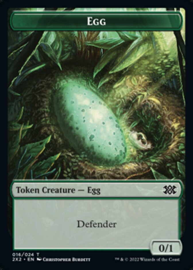 Egg // Angel Double-sided Token [Double Masters 2022 Tokens] | Gamer Loot