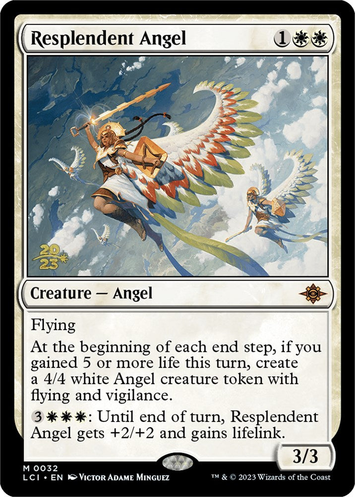 Resplendent Angel (LCI) [The Lost Caverns of Ixalan Prerelease Cards] | Gamer Loot