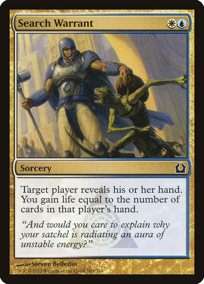 Search Warrant [Return to Ravnica] | Gamer Loot