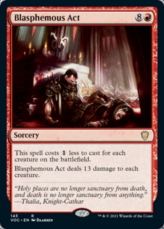 Blasphemous Act [Innistrad: Crimson Vow Commander] | Gamer Loot