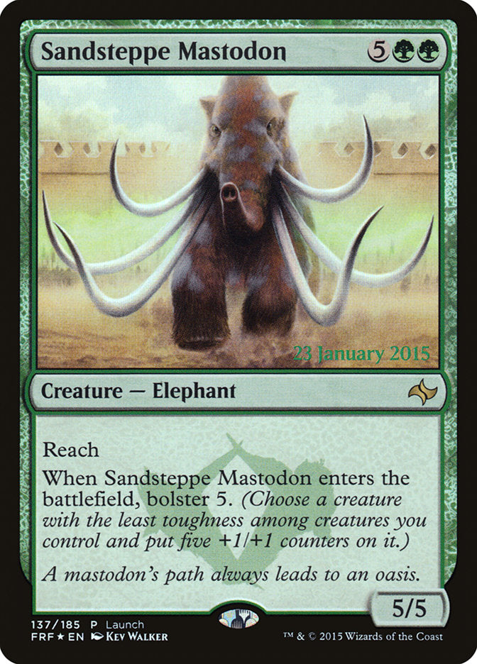 Sandsteppe Mastodon (Launch) [Fate Reforged Prerelease Promos] | Gamer Loot