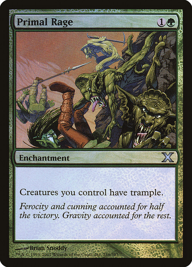 Primal Rage (Premium Foil) [Tenth Edition] | Gamer Loot