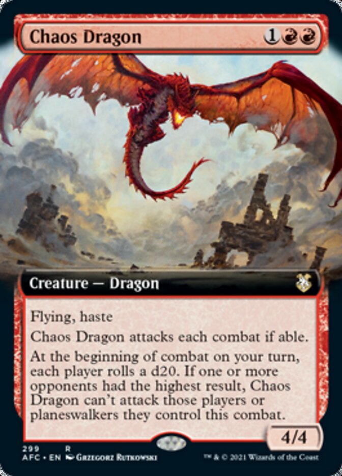 Chaos Dragon (Extended) [Dungeons & Dragons: Adventures in the Forgotten Realms Commander] | Gamer Loot