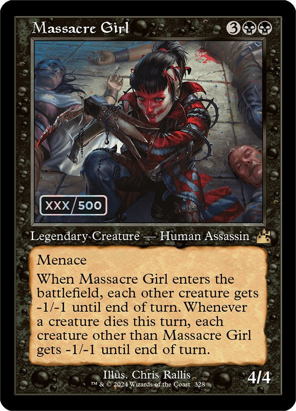 Massacre Girl (Retro) (Serialized) [Ravnica Remastered] | Gamer Loot