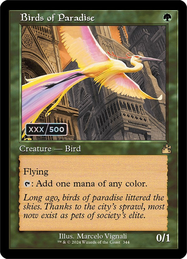 Birds of Paradise (Retro) (Serialized) [Ravnica Remastered] | Gamer Loot