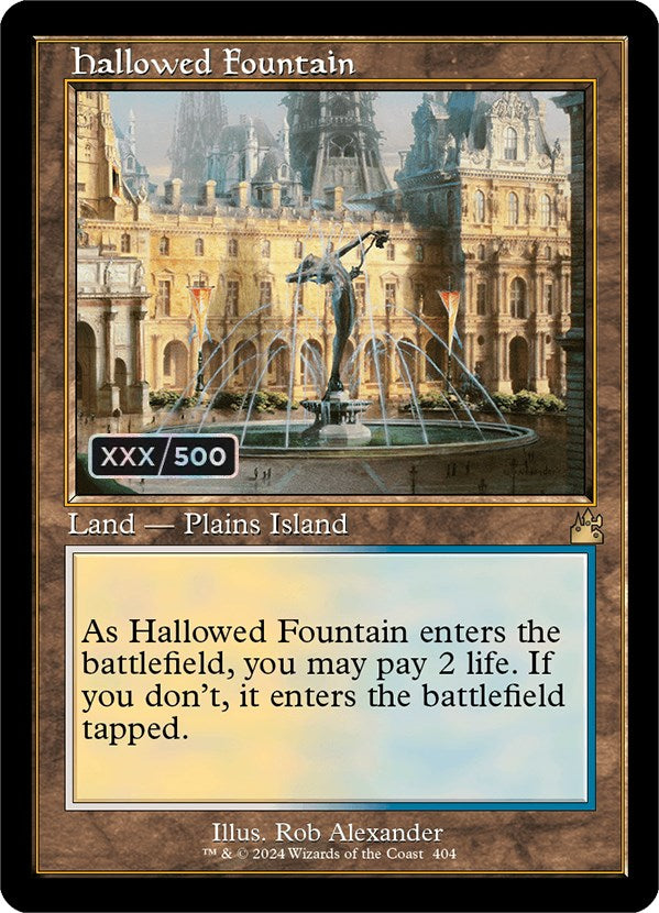 Hallowed Fountain (Retro) (Serialized) [Ravnica Remastered] | Gamer Loot