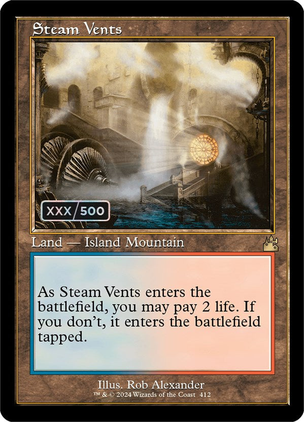 Steam Vents (Retro) (Serialized) [Ravnica Remastered] | Gamer Loot