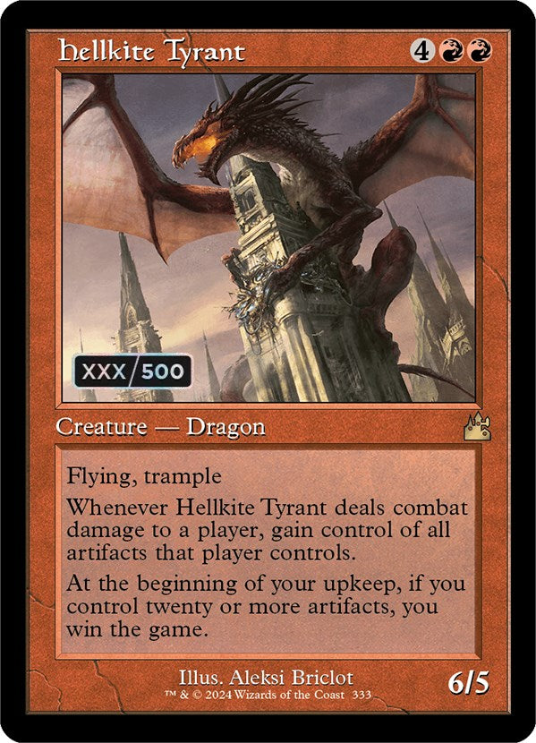 Hellkite Tyrant (Retro) (Serialized) [Ravnica Remastered] | Gamer Loot