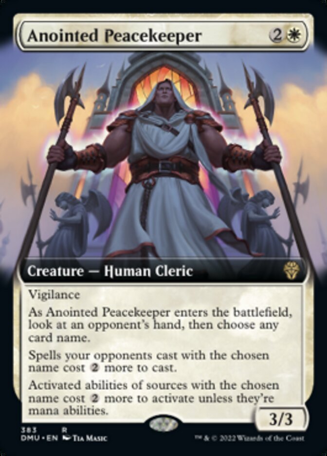 Anointed Peacekeeper (Extended Art) [Dominaria United] | Gamer Loot