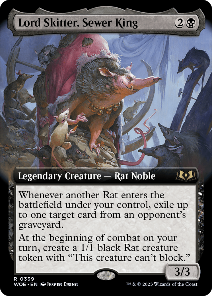 Lord Skitter, Sewer King (Extended Art) [Wilds of Eldraine] | Gamer Loot