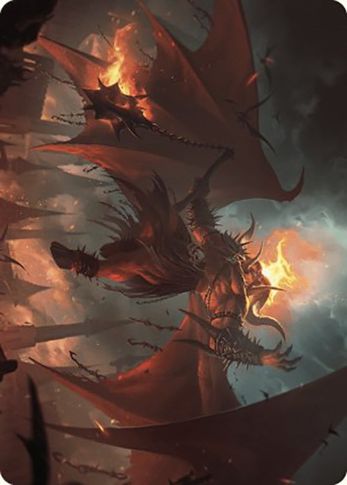 Rakdos, Patron of Chaos Art Card (22/49) [Murders at Karlov Manor Art Series] | Gamer Loot