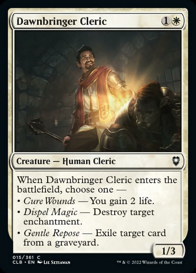 Dawnbringer Cleric [Commander Legends: Battle for Baldur's Gate] | Gamer Loot