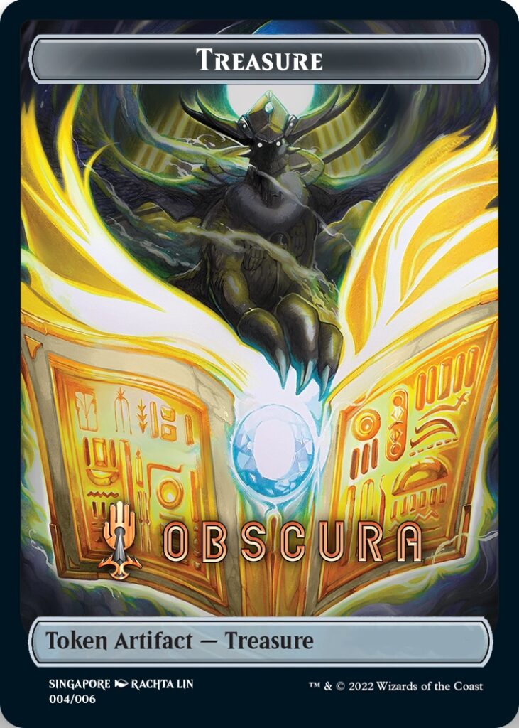 Treasure Token (Obscura) (Southeast Asia Artists) [Streets of New Capenna Tokens] | Gamer Loot