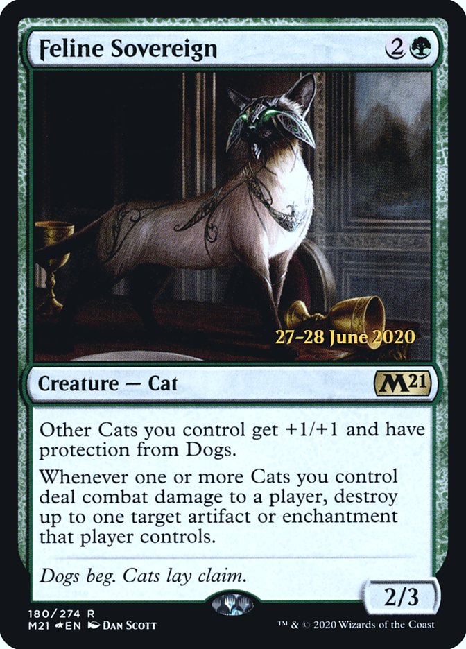 Feline Sovereign  [Core Set 2021 Prerelease Promos] | Gamer Loot