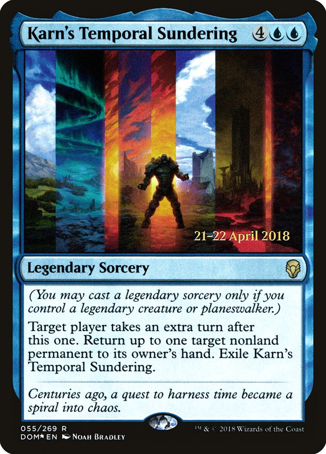 Karn's Temporal Sundering  [Dominaria Prerelease Promos] | Gamer Loot