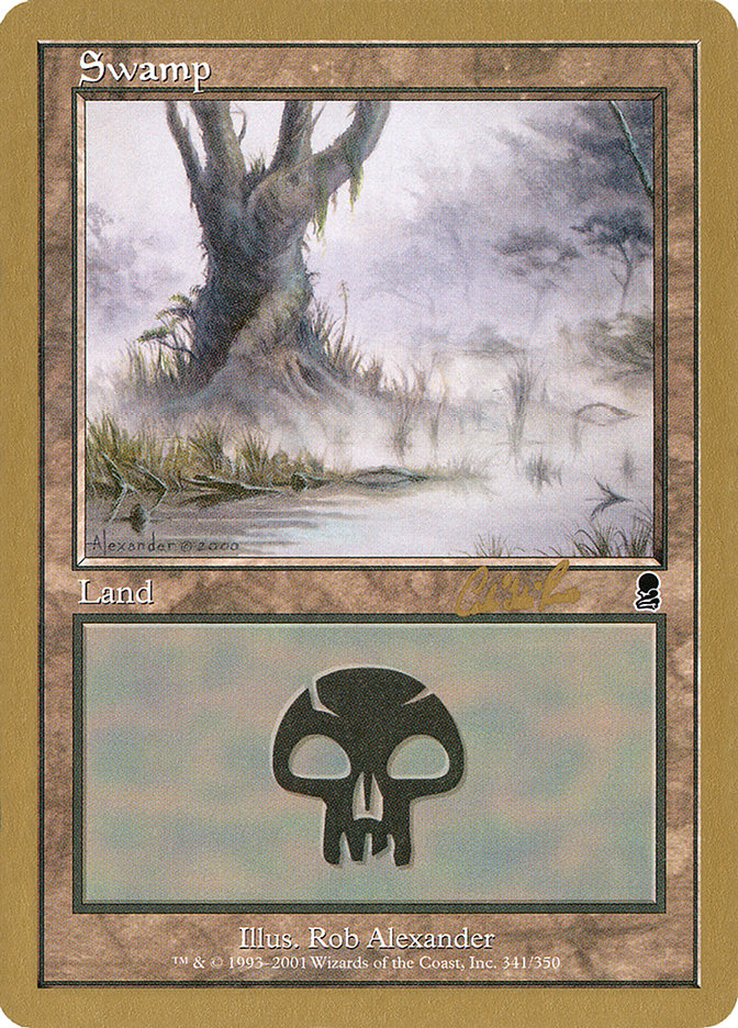 Swamp (cr341) (Carlos Romao) [World Championship Decks 2002] | Gamer Loot