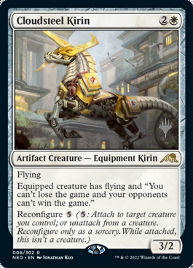 Cloudsteel Kirin (Promo Pack) [Kamigawa: Neon Dynasty Promos] | Gamer Loot