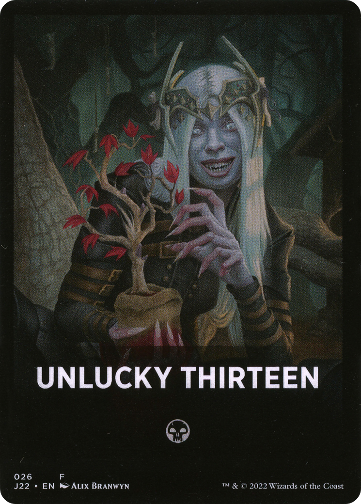 Unlucky Thirteen Theme Card [Jumpstart 2022 Front Cards] | Gamer Loot