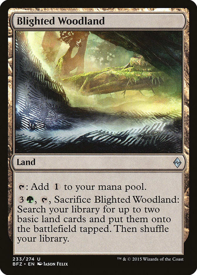 Blighted Woodland [Battle for Zendikar] | Gamer Loot