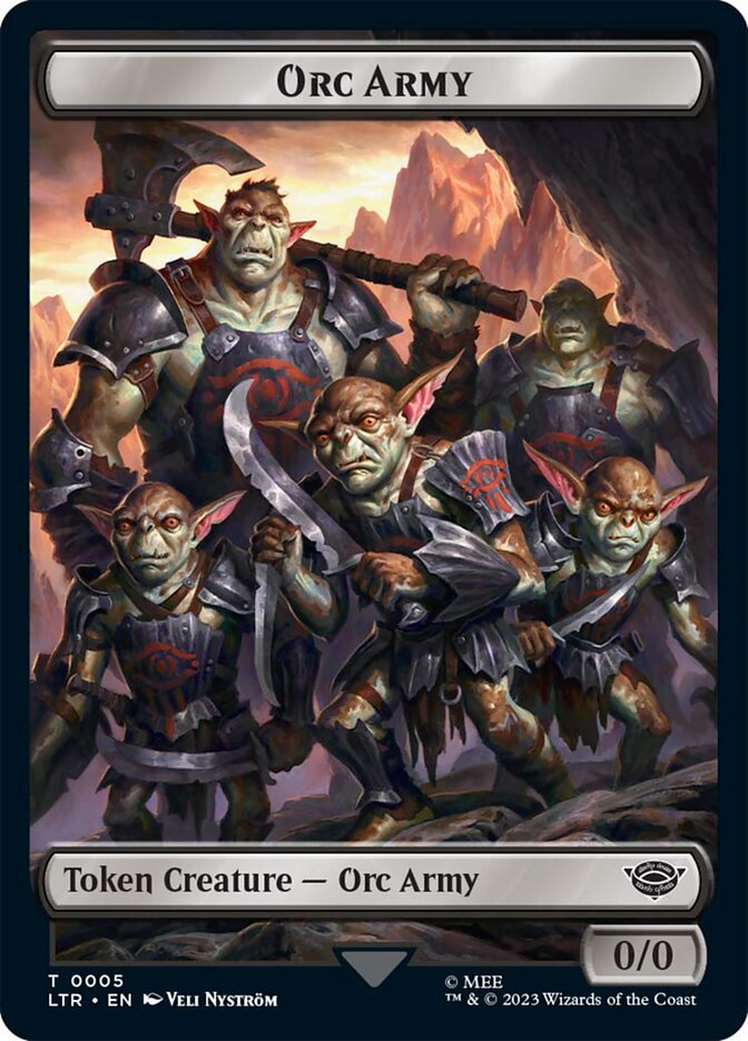 Orc Army Token (05) [The Lord of the Rings: Tales of Middle-Earth Tokens] | Gamer Loot