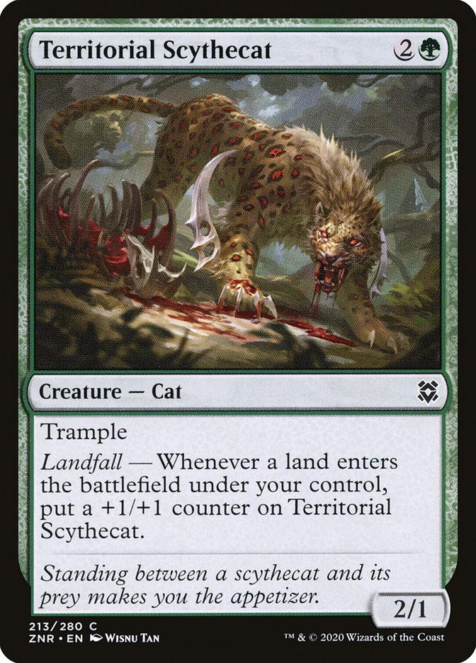 Territorial Scythecat [Zendikar Rising] | Gamer Loot