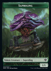 Saproling // Merfolk Double-sided Token [Dominaria United Tokens] | Gamer Loot