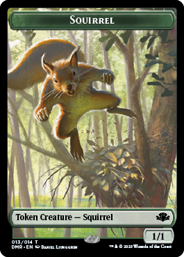 Goblin // Squirrel Double-Sided Token [Dominaria Remastered Tokens] | Gamer Loot