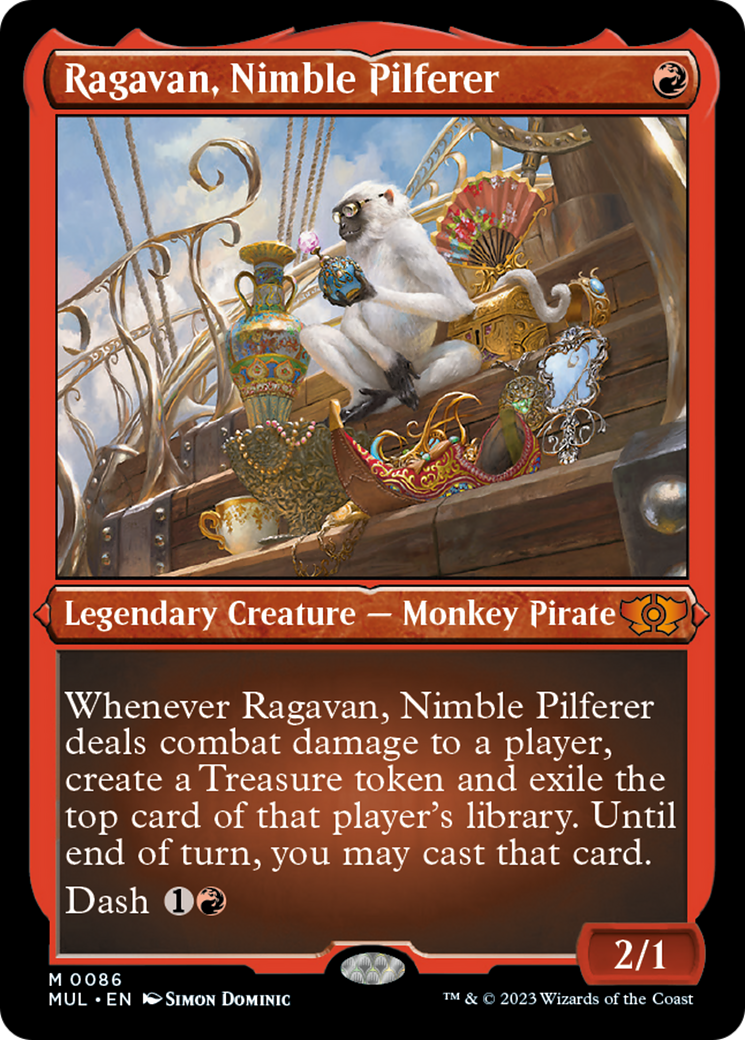 Ragavan, Nimble Pilferer (Foil Etched) [Multiverse Legends] | Gamer Loot