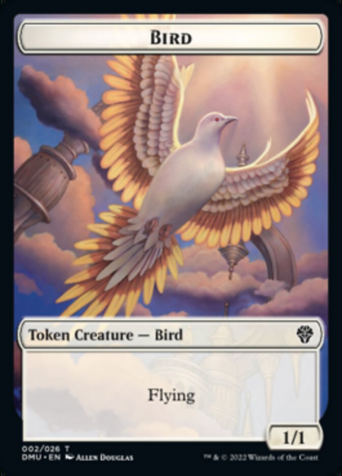 Bird (002) // Badger Double-sided Token [Dominaria United Tokens] | Gamer Loot