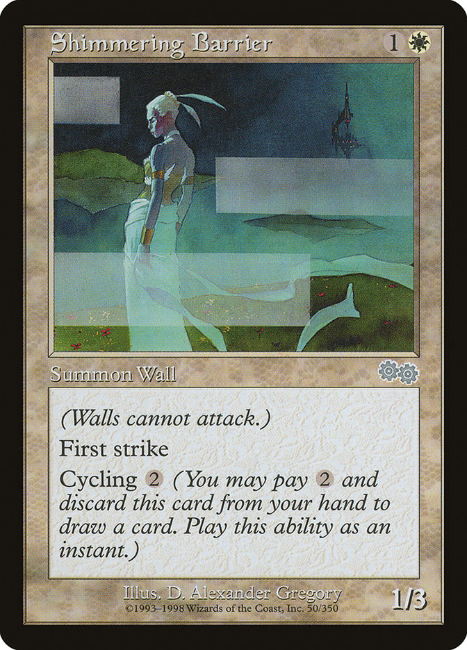 Shimmering Barrier [Urza's Saga] | Gamer Loot