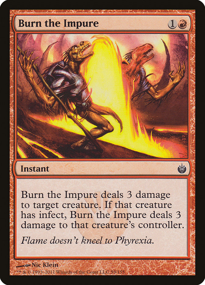 Burn the Impure [Mirrodin Besieged] | Gamer Loot