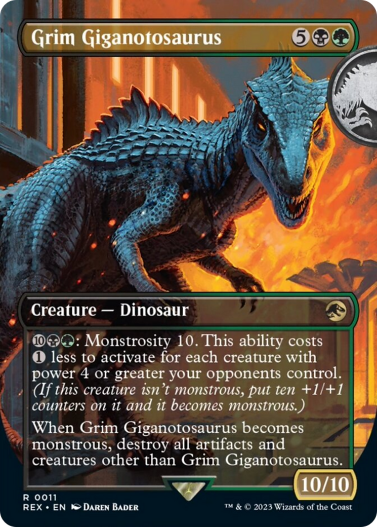 Grim Giganotosaurus (Borderless) [Jurassic World Collection] | Gamer Loot