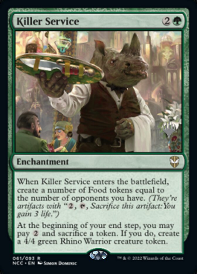 Killer Service (Promo Pack) [Streets of New Capenna Commander Promos] | Gamer Loot