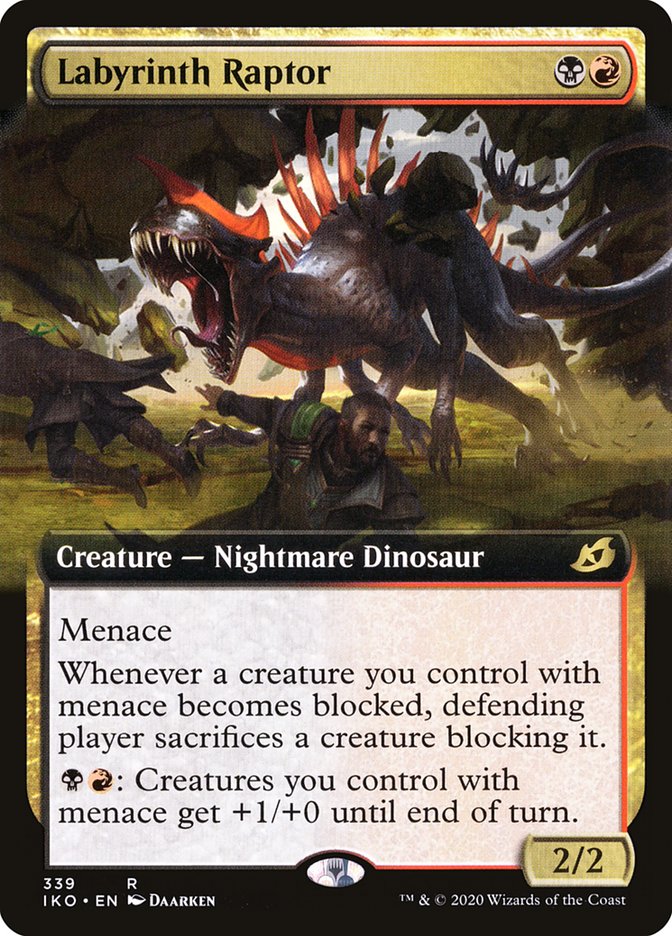 Labyrinth Raptor (Extended Art) [Ikoria: Lair of Behemoths] | Gamer Loot