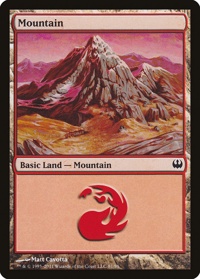 Mountain (81) [Duel Decks: Knights vs. Dragons] | Gamer Loot