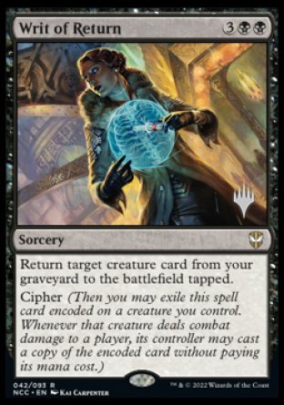 Writ of Return (Promo Pack) [Streets of New Capenna Commander Promos] | Gamer Loot