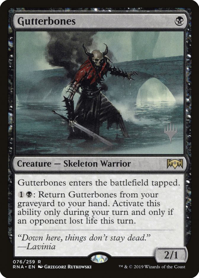 Gutterbones (Promo Pack) [Ravnica Allegiance Promos] | Gamer Loot