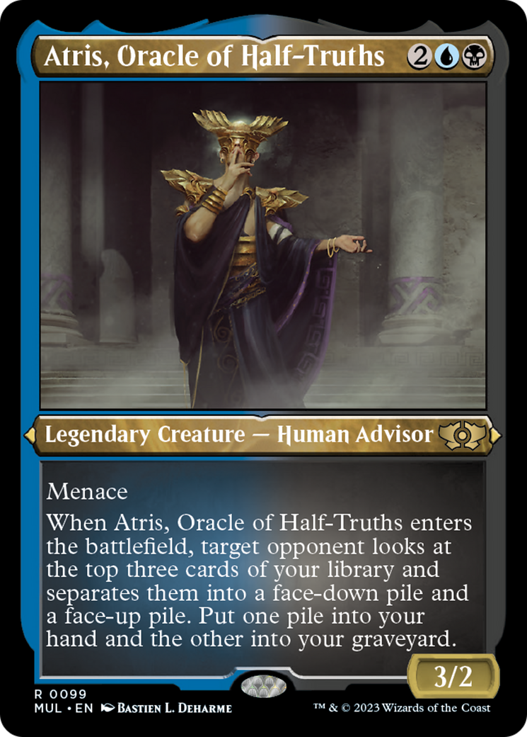 Atris, Oracle of Half-Truths (Foil Etched) [Multiverse Legends] | Gamer Loot