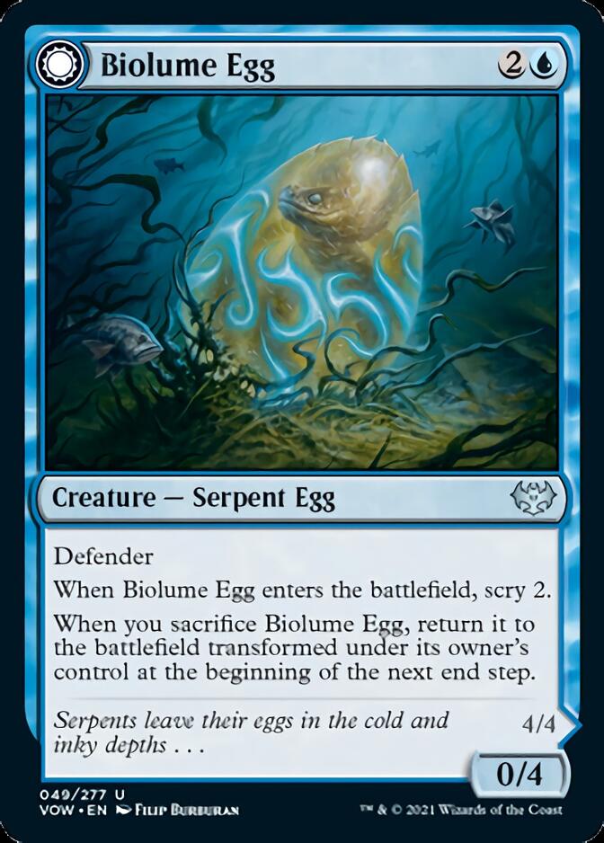 Biolume Egg // Biolume Serpent [Innistrad: Crimson Vow] | Gamer Loot