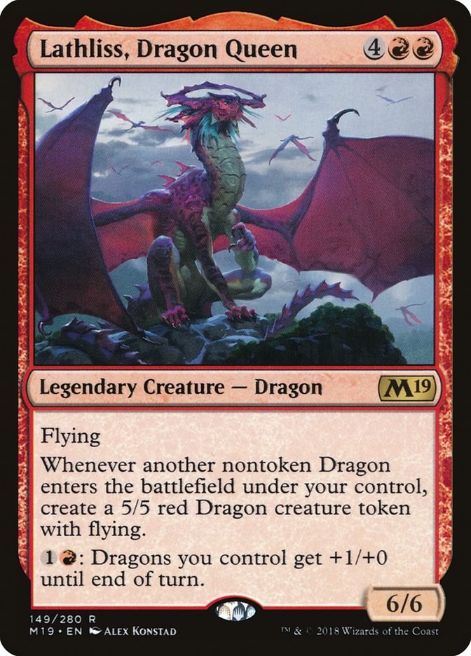 Lathliss, Dragon Queen [Core Set 2019] | Gamer Loot