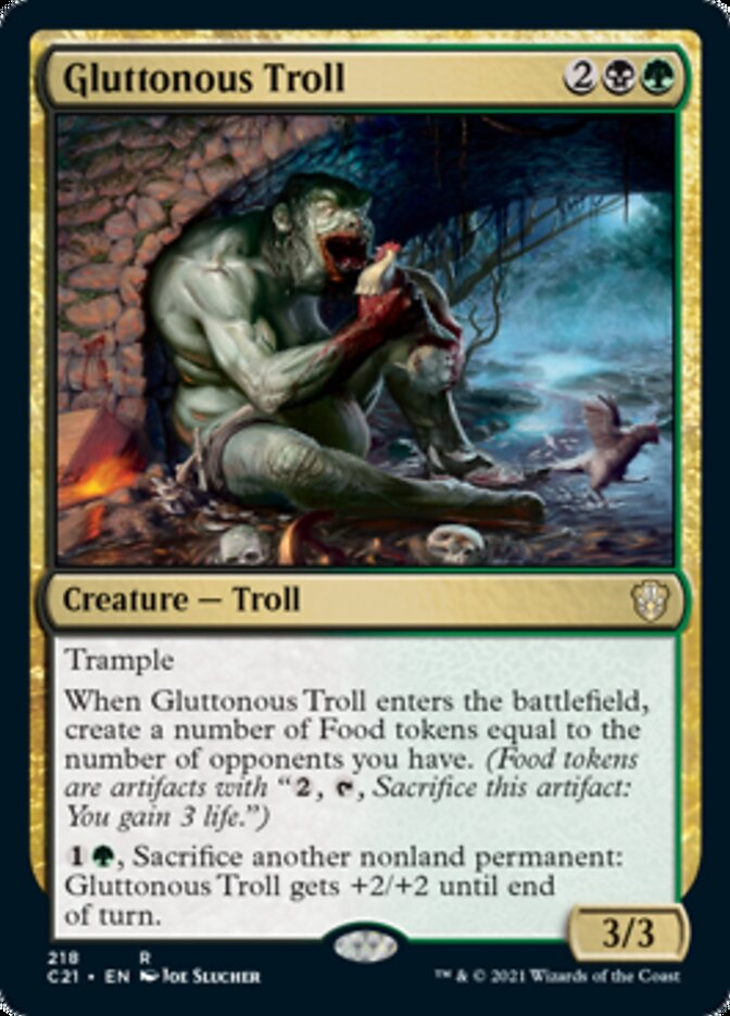 Gluttonous Troll [Commander 2021] | Gamer Loot