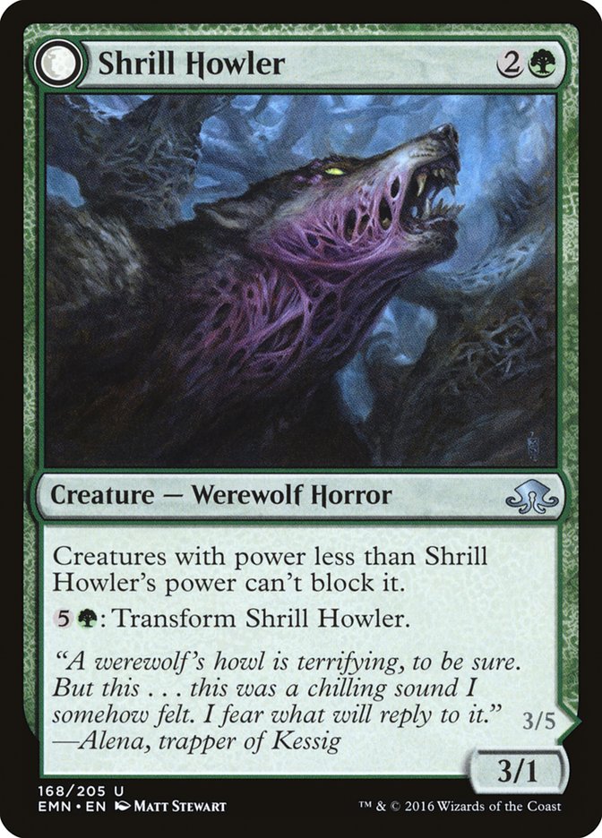 Shrill Howler // Howling Chorus [Eldritch Moon] | Gamer Loot